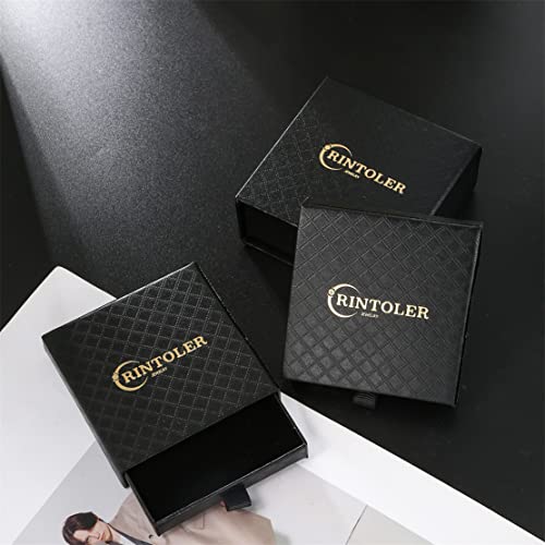 Rintoler 3Pc Stainless Steel Bracelets For Men 18K Plated Gold Cuff Mens Bracelets Imperial Crown Twisted Cable Women Chunky Bangle Bracelet #TOP7