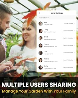 RAINPOINT WiFi Hose Timer, Smart Water Timer for Garden, Drip Irrigation Controller System with Wi-Fi Hub Automatic Manual Watering, Alexa APP Voice Control