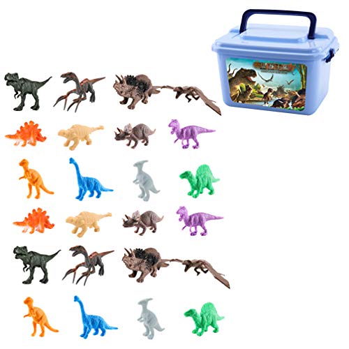 Toyvian Brinquedos de 40 PeÃ§as de Dinossauro Com Estatuetas de Dinossauros Realistas Sortidas Com C