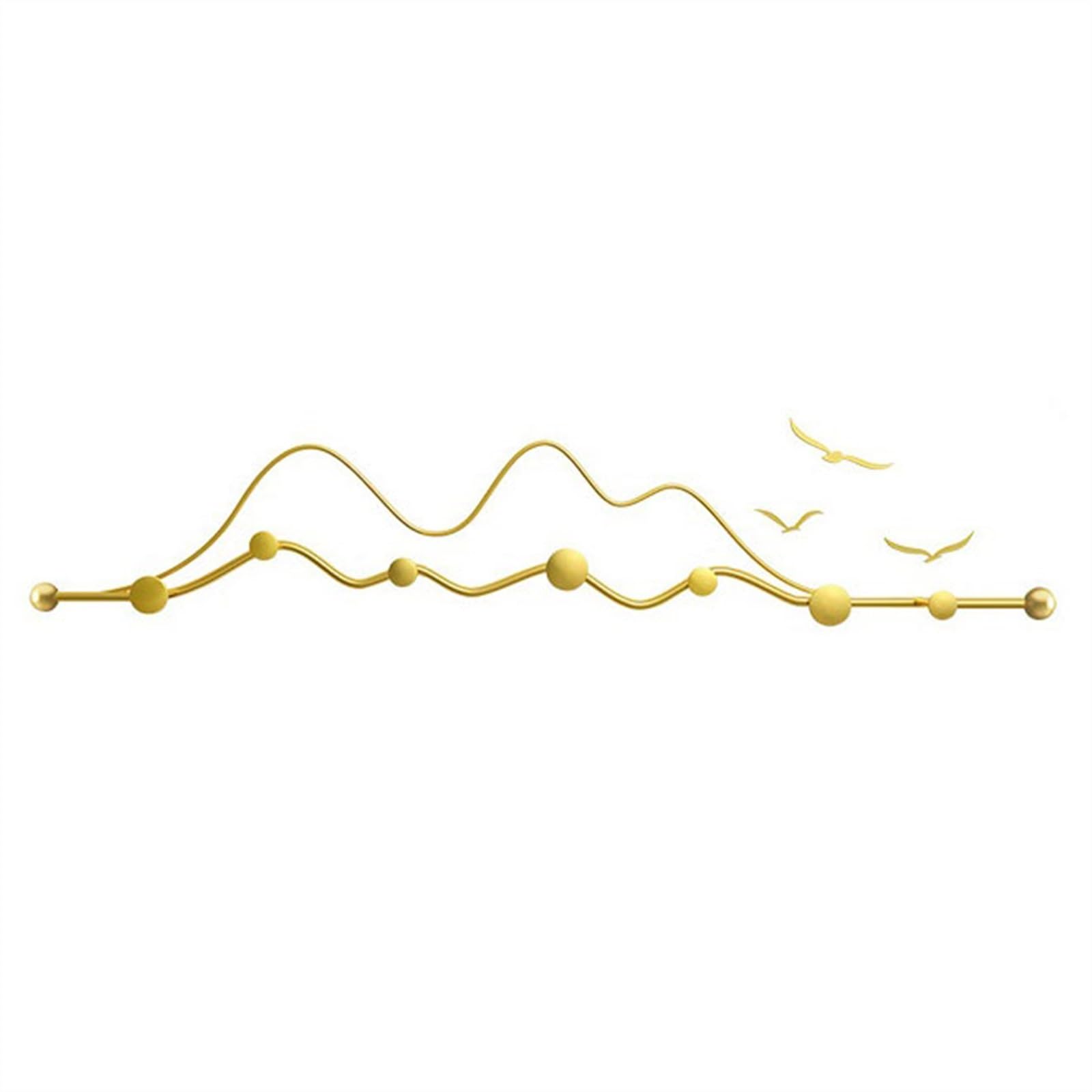 Zyyanshop One Color Wall Coat Rack Light Luxury Creative Behind The Door Coat Hooks Entryway Hanging Rack Modern Wall Fashion Metal