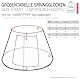 PFIFF 102997 Springglocken mit Doppelklettverschluss, Schwarz XL