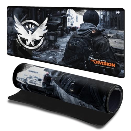 Tapis de souris Tom Clancy's The Division L 60x30cm pour bureau et clavier PC gaming