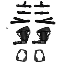 Front Windshield Washer Wiper Nozzle Sprayer Kit for GMC Acadia 200715,for Chevrolet Traverse 200914,for Buick Enclave 200814,for Buick Enclave 200817,for Cadillac SRX 201016