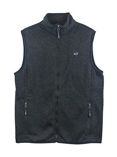Vineyard Vines Men's Graphite SweaterFle Vest (Small)