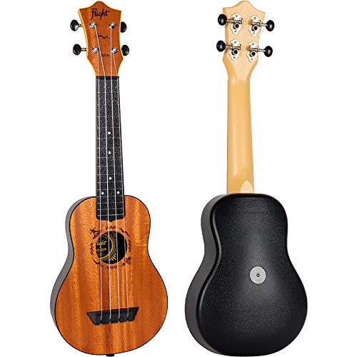 TUS53 ABS Soprano Travel Ukulele – Mahogany - Les Beatles, Paul McCartney, John Lennon, RIngo Starr, George Harrison TUS53 ABS Soprano Travel Ukulele - Mahogany – Image 4