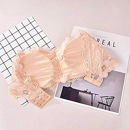 Image of Women's Lace Padded Wire Free Bralette Bra