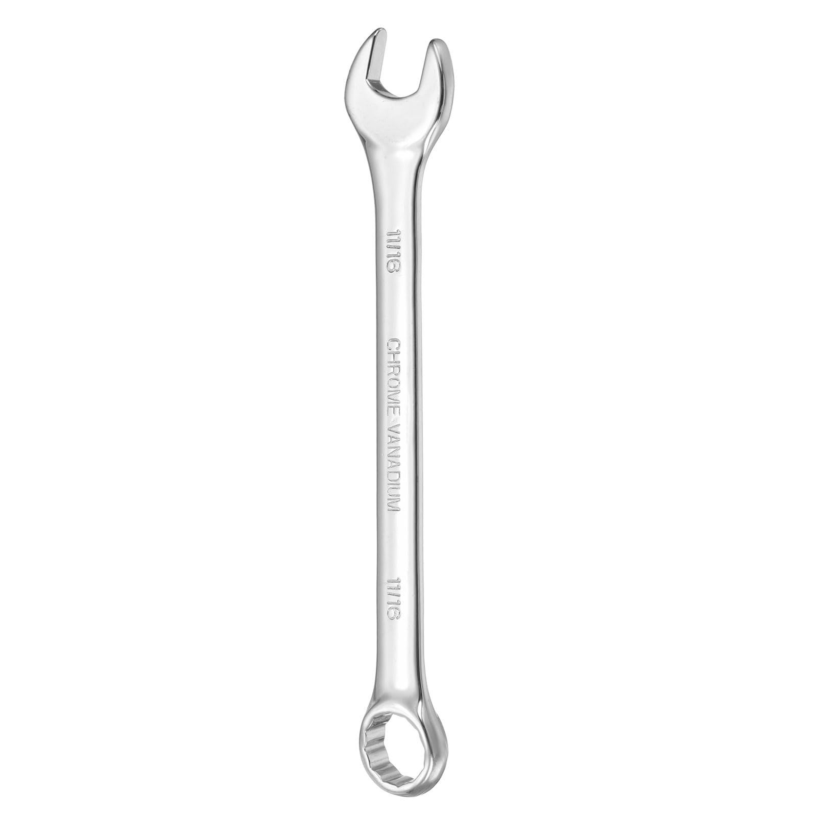 sourcing map Combination Wrench 11/16" Open End 10-Degree Offset 12-Point Box End Double Ended Wrenches Spanners Tools for Household Automotive Machinery DIY Repair