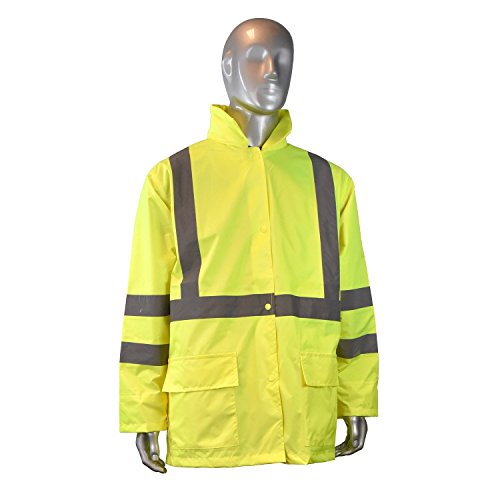 Radians RW10-3S1Y-2X Industrial Safety Coated Rain Jacket 2X