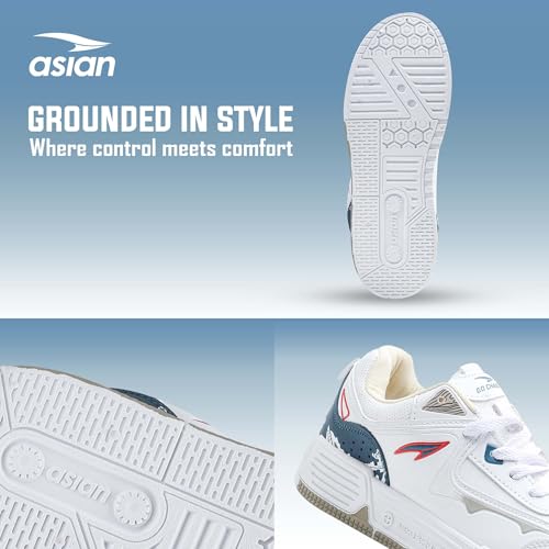 Image of ASIAN Lifestyle-02 Men's Stylish Sneakers | Comfortable Sporty Sneakers with PU Upper & Cushioned Insole | Ideal for Gym, Walk, Travel, & Casual Wear