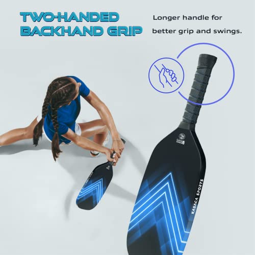 Kasaca Blue Pickleball Paddles Usapa Carbon Fiber Pickleball Paddle With Pickle Ball Paddle Cover Pickle Ball Raquette Pickle Ball Racket Edgeless Style Pickleball Racket Lightweight Single Paddle #TOP3