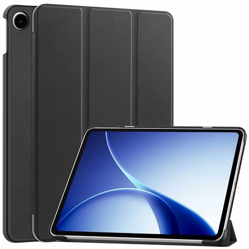 Image of ProElite Case Cover for Oppo Pad 5 12.1 inch Case, Slim Trifold Flip case Cover for Oppo Pad 5 12.1 inch Tablet [Auto Sleep Wake Feature], Black