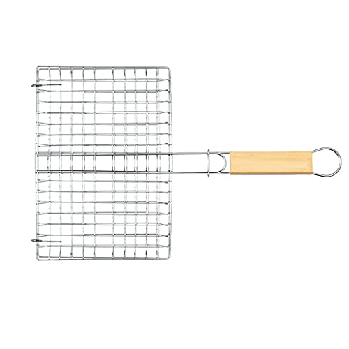 Byqny Pliable Panier Grille pour Barbecue Portable en Acier Inoxydable 304 Grille,Panier Grille pour Barbecue,Pinces à Poisson Grillé pour Poisson Légumes Steak de Crevettes Cover