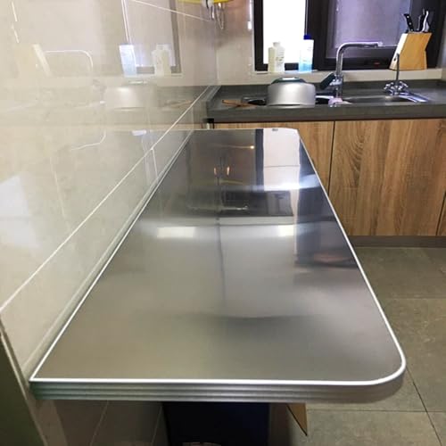 Étagère en acier inoxydable robuste pour table de travail de restaurant de luxe