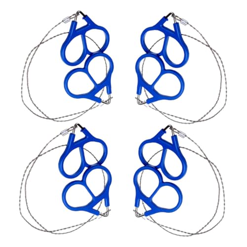 ibasenice 4pcs Portable Wire Saw Lightweight Emergency for Outdoor Cutting Camping Hiking Backpacking Compact Survival Gear for Trees and More