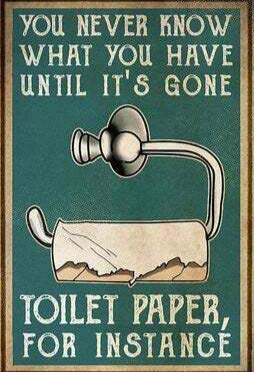 Goomix Papier toilette « For Instange » - Panneau fantaisie pour salle de bain - Décoration amusante - 20,3 x 30,5 cm Cover