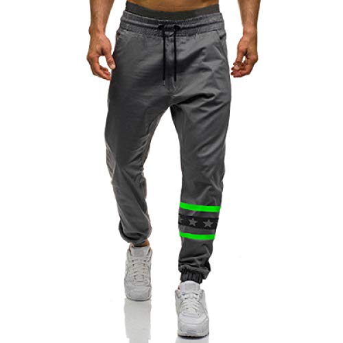 Pantalón de chándal Ajustado para Hombre, Ropa de Fitness, con cordón, Gimnasio,...