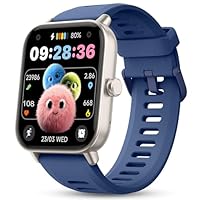 Kids Smart Watch, Kids Watch No Phone Needed Heart Rate & Sleep Tracker, Stress & SpO2 Monitor, 1.8'' Fitness Tracker Step Counter, Alarm Clock, Games, Swimming Watch for Boys Girls Teens Aged 5+