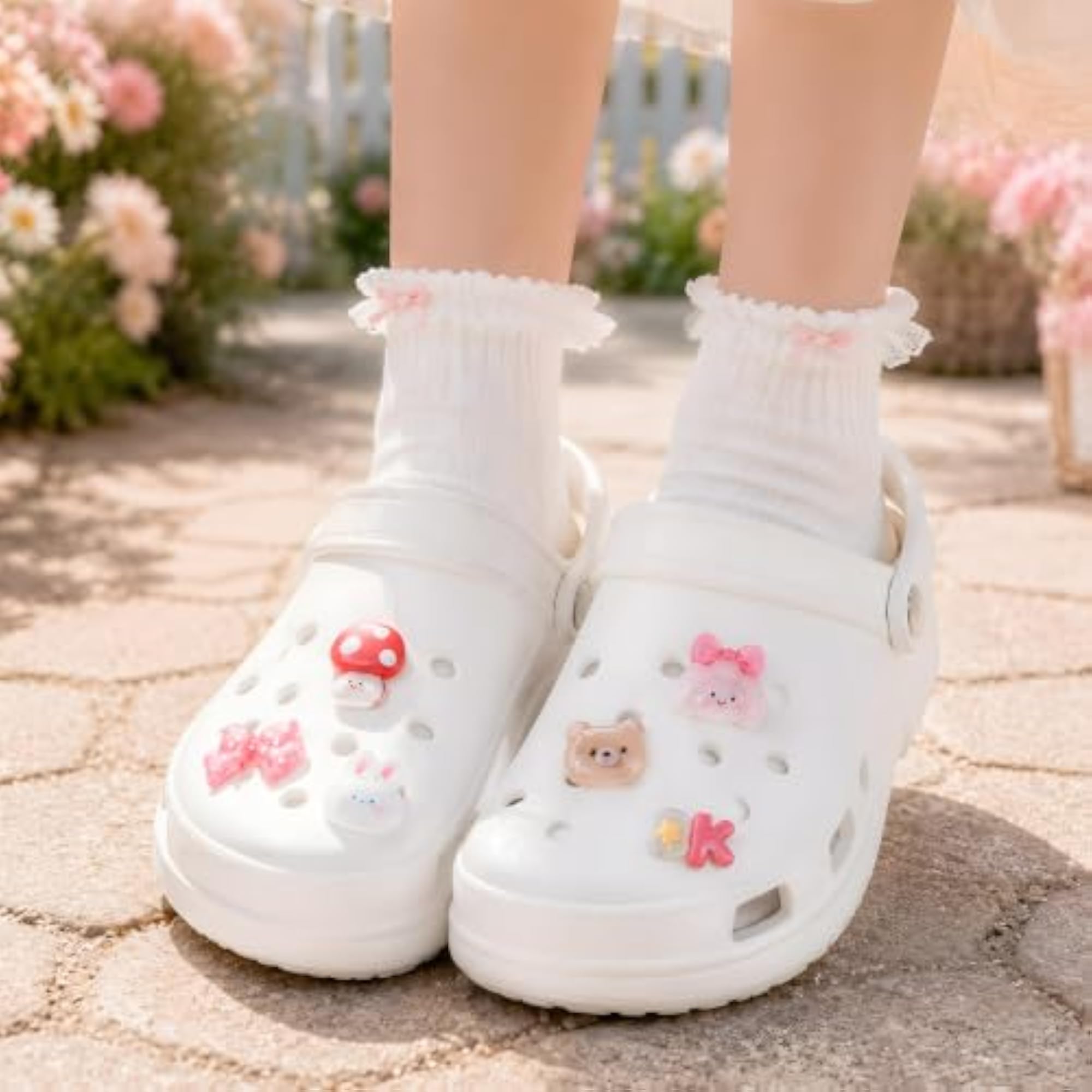 10 Pcs Resin Shoe Charms for Shoes with Holes