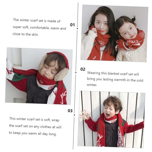 Orejeras navideñas bufanda infantil cálida POPETPOP protector auditivo cómodo de invierno 4