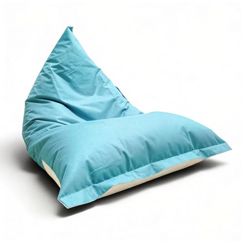 Aiire Puff Exterior Jardín XXL - Sillón Puf con Relleno Incluido para Piscina, Terraza o Porche - Funda Resistente, Desenfundable y Lavable - Tumbona Exterior Puff Gigante XXL