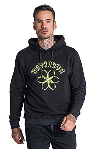 Gianni Kavanagh Black Infinitum Hoodie Sudadera con Capucha Hombre