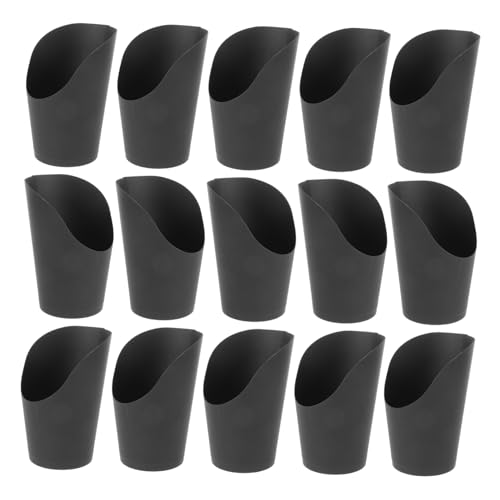Healifty 100Pcs Portable French Fry Cups Inclined Design Snack Holders for Parties for Fries Candy and Appetizers Snack Accessory for Events and Gatherings