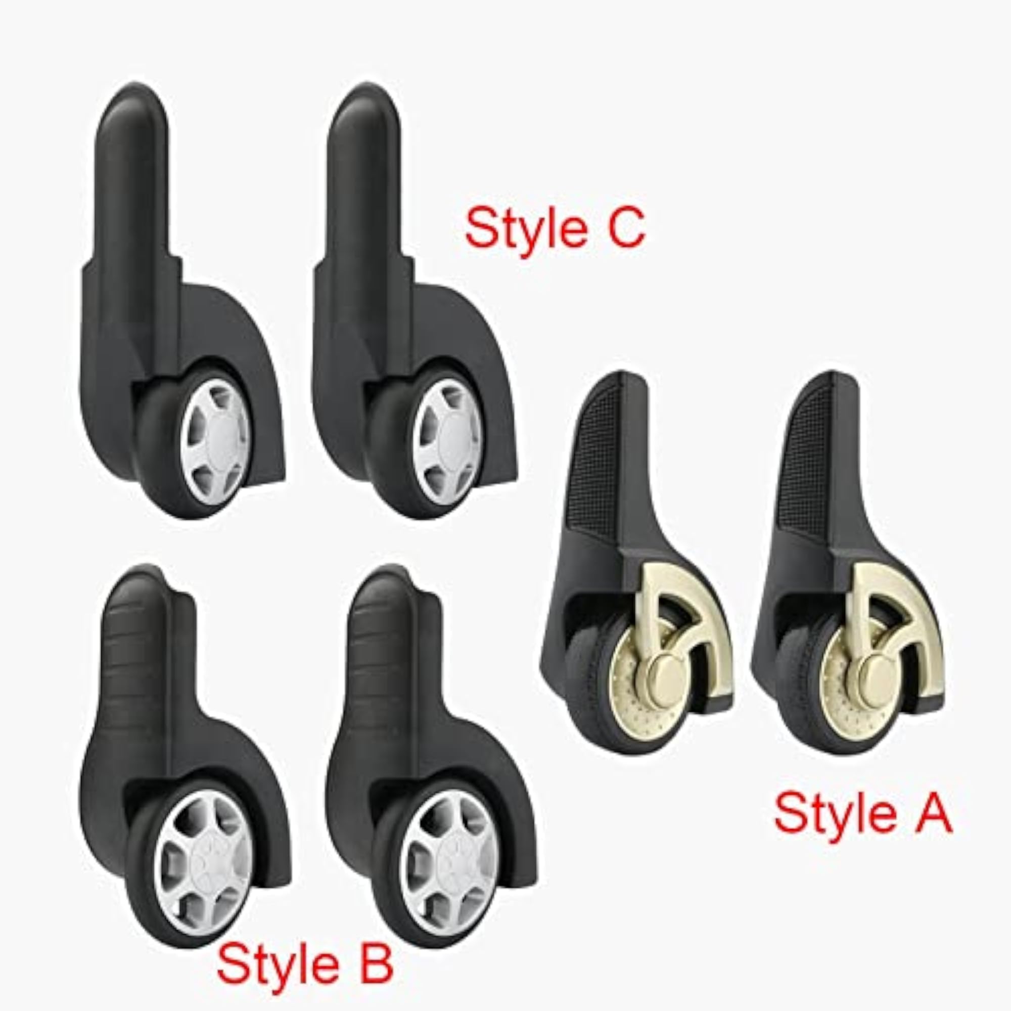 2X Swivel Caster Wheels for Suitcase Traveling