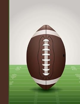Paperback Composition Notebook: Football College Ruled Lined Pages Book (7.44 x 9.69) Book