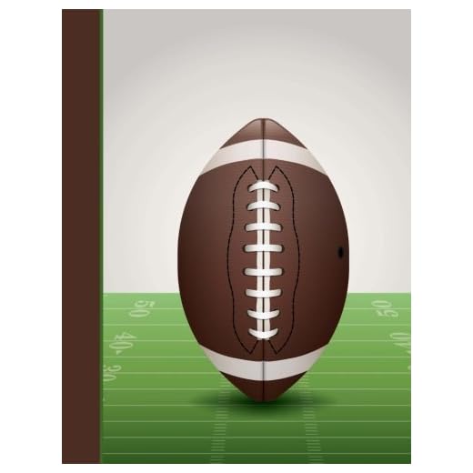 Composition Notebook: Football College Ruled Lined Pages Book (7.44 x 9.69)
