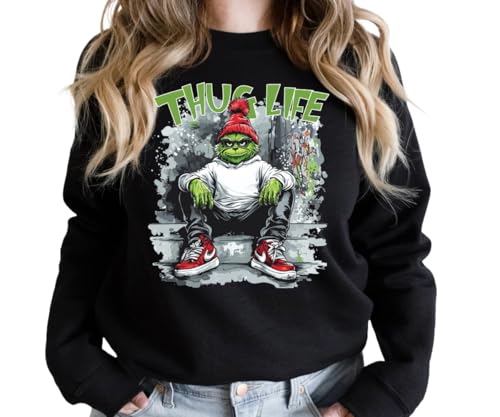 THUG LIFE Sweatshirt, Thug Life Christmas Sweatshirt, Grinc Shirt, Wonderful Time T Shirt, Trendy Christmas Sweatshirt, Christmas Hoodie, Christmas Gift.