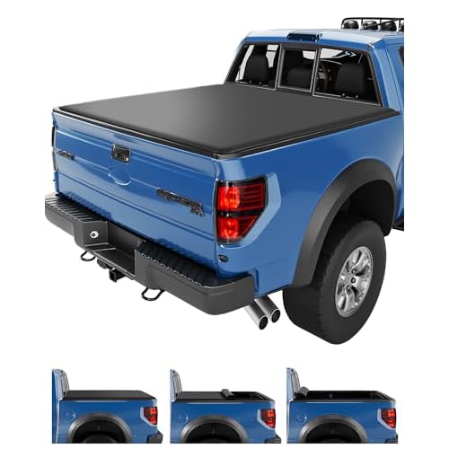 Garvee Soft Roll-up Truck Bed Tonneau Cover Compatible with 2004-2024 Ford F-150 5.5 ft (67 in) Bed |5.5FT