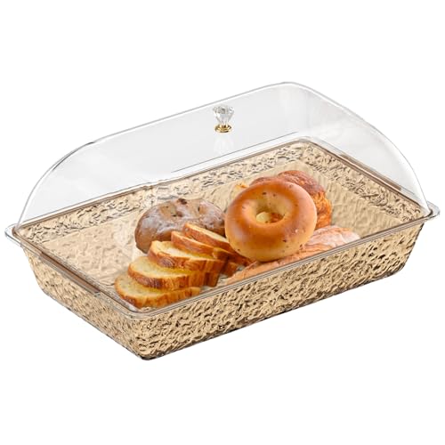 Vajilla de fiesta para servir comida | Vajilla buffet, 41,5 x 25,0 cm, platos para servir fiestas con compartimentos y tapa, para restaurante, cocina, cocina, preparación, vacaciones, eventos