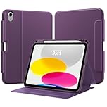 TiMOVO Case for iPad (A16) 11th Generation 11 Inch 2025, iPad 10th Generation 10.9 inch 2022 with Pencil Holder, Protective Folio Stand Cover, Multi-Angle Viewing, Purple