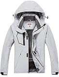 WULFUL Men's Waterproof Ski Jacket Warm Winter Snow Coat Mountain Windbreaker Hooded Raincoat