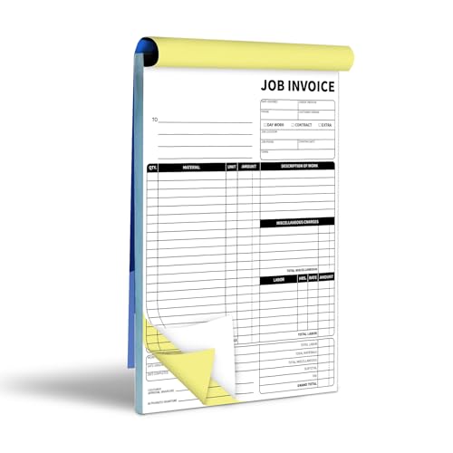 carbonless work order forms75 x 11 inches invoices for small businesssales order book with backing board 2-part receipt with carbon copy 50 sets