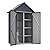U-MAX Outdoor Storage Cabinet Waterproof, Vertical Tall Outdoor Storage Cabinet with 3 Adjustable Shelves, Double Lockable Doors, Sheds & Outdoor Storage for Patio, Backyard, Garden