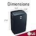 LG LP1217GSR 12,000 BTU Graphite Gray Portable Air Conditioner - Rooms up to 400 Sq. Ft