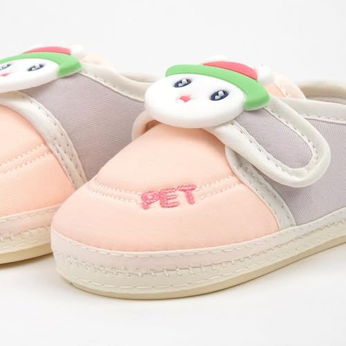 Image of Kids Baby Boys Girls Steps Soft Socks Shoes, Snowman Cartoon