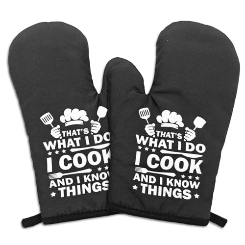 GOSJINNK 2 Pcs Funny Oven Mitts That's What I Do
