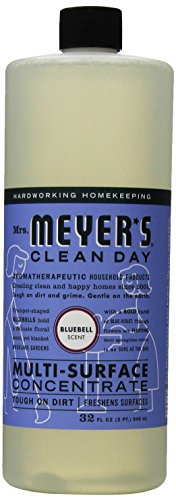 MRS. MEYER'S CLEAN DAY Multi-Surface Cleaner Concentrate, Use to Clean Floors, Tile, Counters, Bluebell, 32 fl. oz