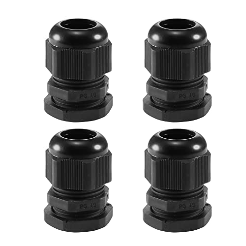 Prensaestopas PG19 uxcell contra filtraciones de agua en cables de 12 a 15 mm