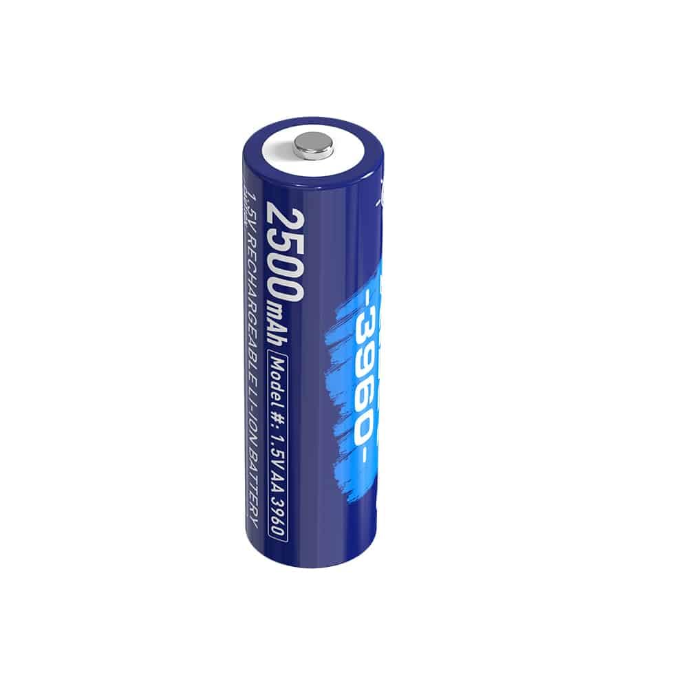 XTAR 4 x Wiederaufladbare Li-Ionen-Akkus AA 2500 mAh 3960 1,5 V
