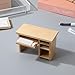 SAFIGLE Miniature Computer Desk Model with Mouse and Keyboard 1 12 Scale Dollhouse Furniture Set for Dollhouse Accessories and Mini Home Decoration 3.97X1.88X2.75In