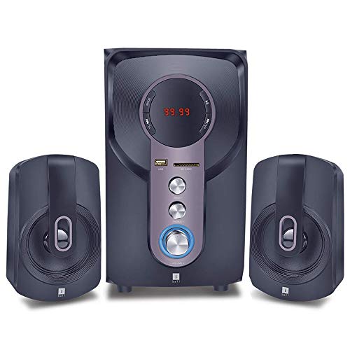 Image of iBall Hi-Basss 18 Watt 2.1 Channel Wired Satellite Speaker (Black)