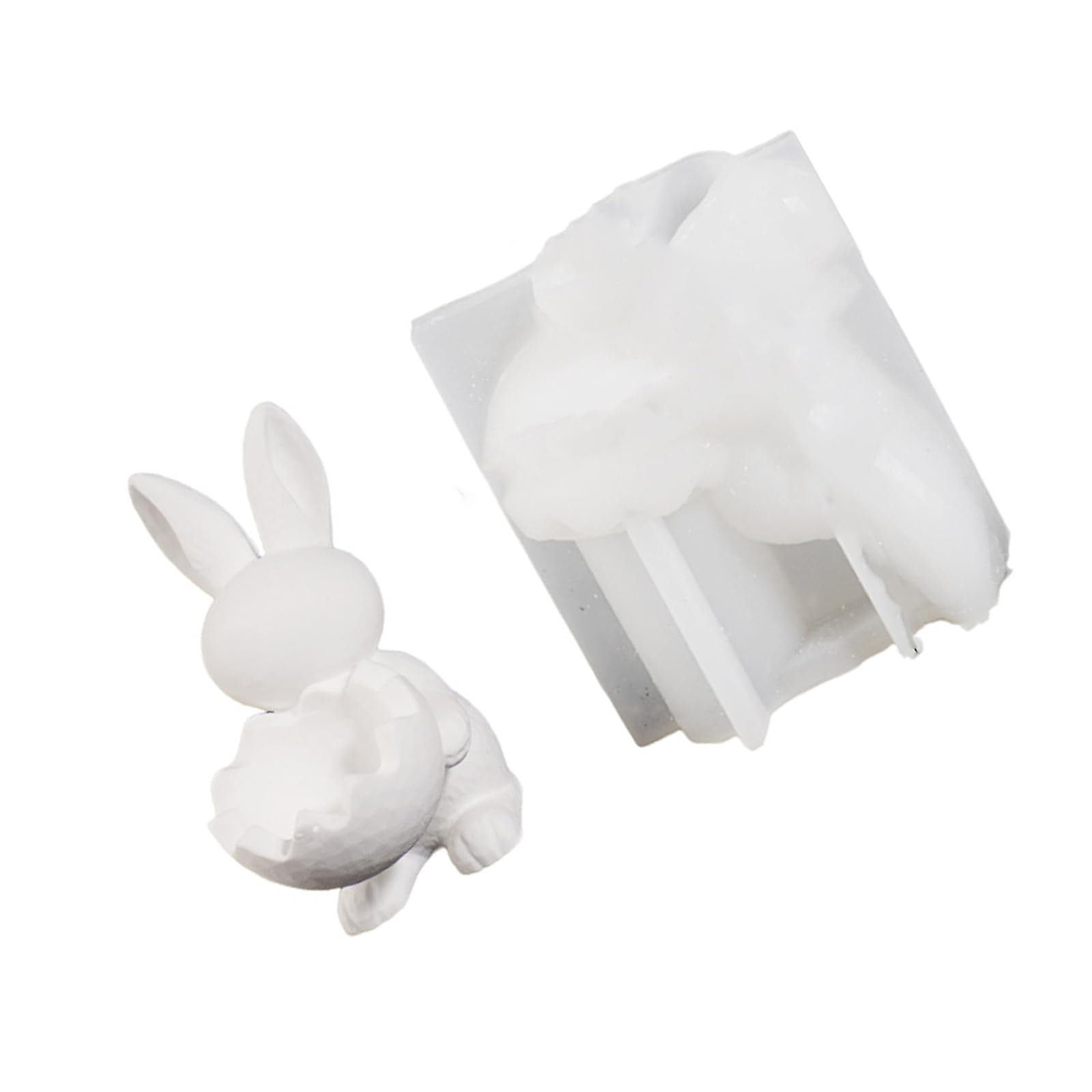 CAZSTYK Hare Shape Cup Silicone Molds for Epoxy Resin Making Holder Soap Gypsum Planter Easter Decoration Easter Decoration Cast