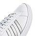 adidas Women's Grand Court Shoe, White/Platinum Metallic/White, 6.5
