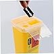 TOVINANNA 1Stk Klingen-Recycling-Box Rasierklingenbehälter Abfallbehälter für Rasierklingen Sicherheitsbox für Rasierklingen Mülltonne Tasche anspitzer Spender Yellow