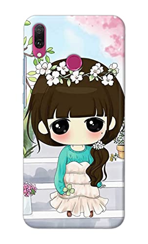 Image of PRINTFIDAA Cartoon Girl Printed Designer Hard Back Case Cover for Huawei Y6 (2019) / Huawei Y6 Prime (2019) -(TI) MVN1009