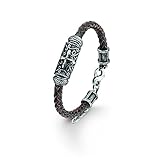  s.Oliver Herren-Armband 20 5 + 2 cm Leder Stärke ca. 7 mm Edelstahl 417570
