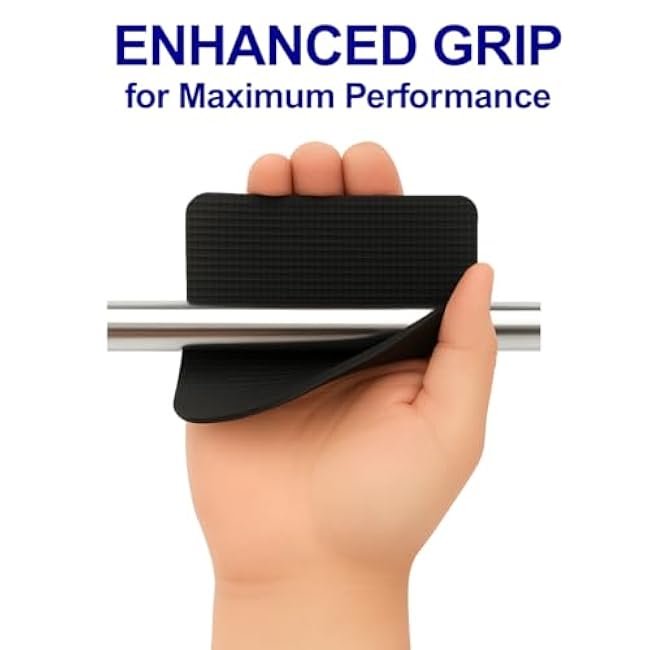 Gym Grip Pads, Weight Lifting Hand Grips, Silicone Rubber Workout Pads for Men Women, Pull Up Training, Multipurpose Jar Opener Coasters